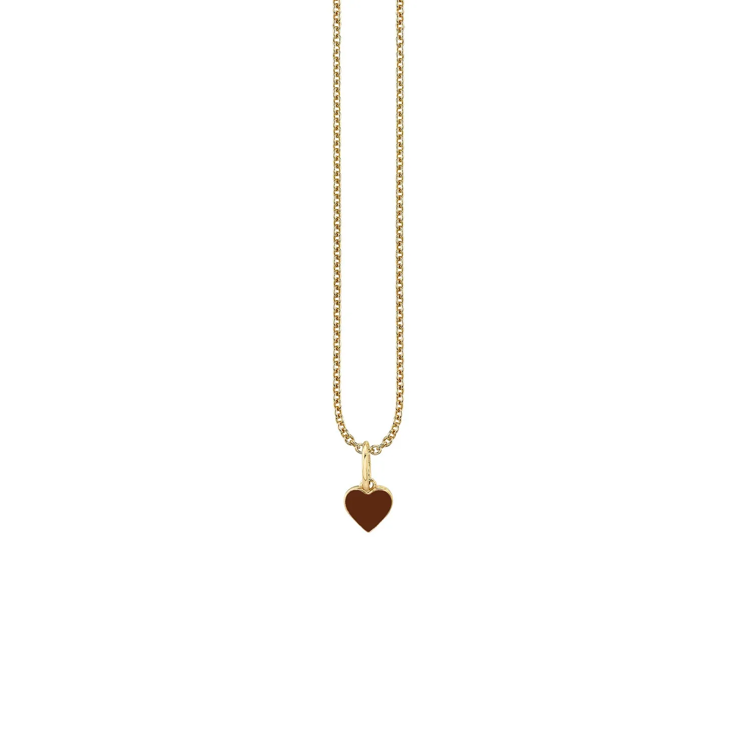 Gold & Enamel Mini Heart Charm sold by Sydney Evan