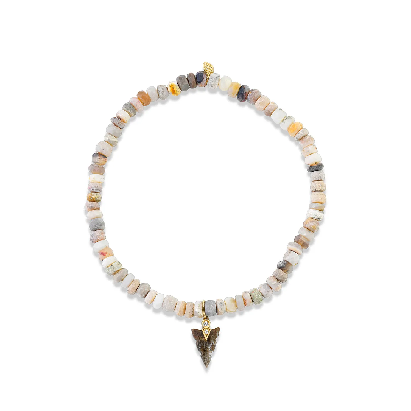 Men's Collection Gold & Diamond Arrowhead on Australian Opal sold by Sydney Evan product image thumbnail 3