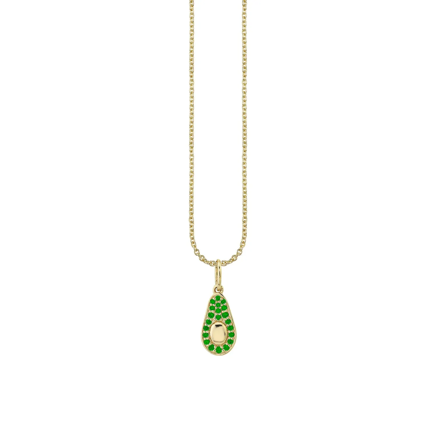 Gold & Emerald Avocado Charm sold by Sydney Evan