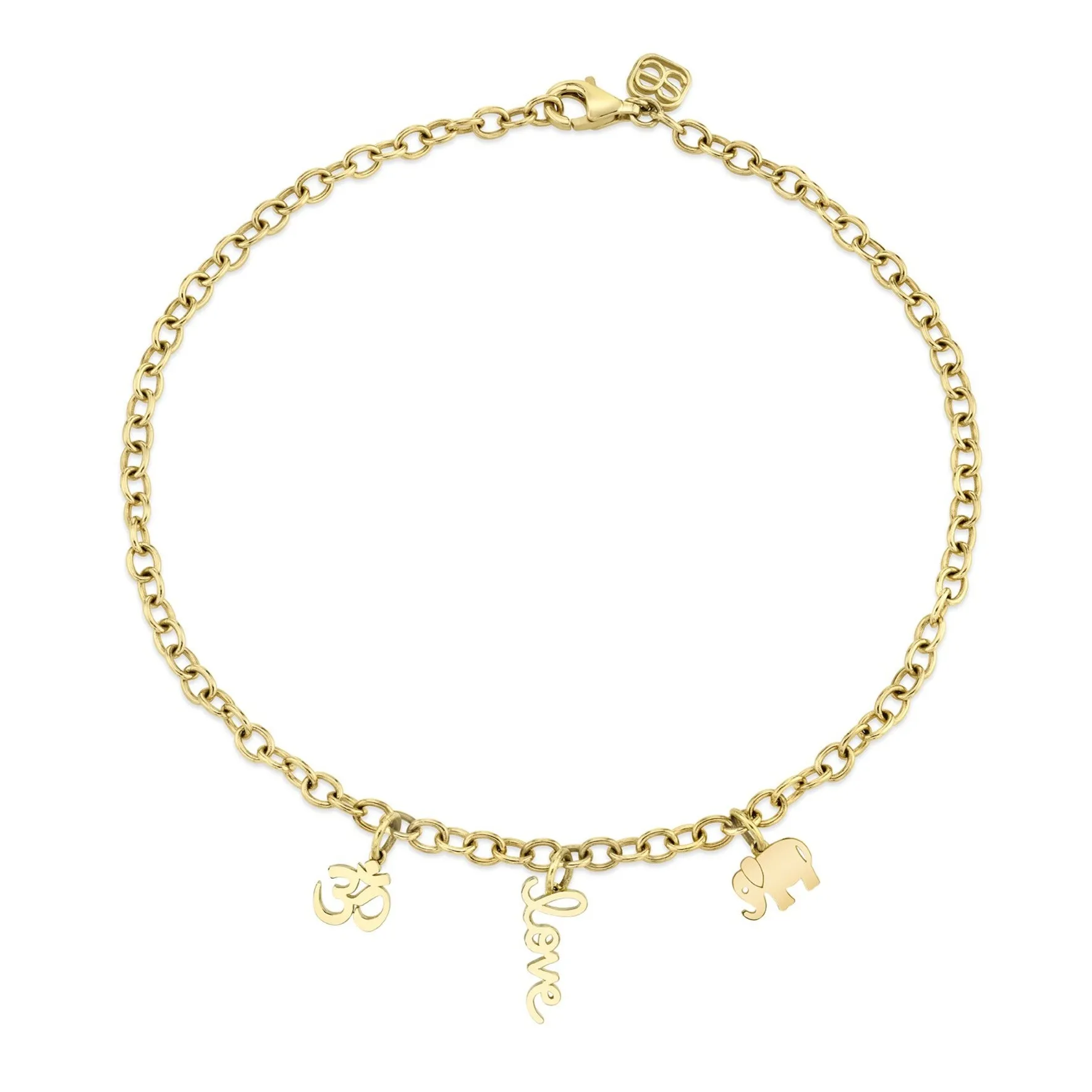Pure Gold Multi-Charm Anklet sold by Sydney Evan