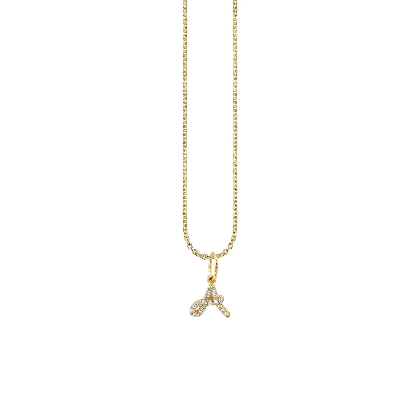 Gold & Diamond Small Initial Charm sold by Sydney Evan