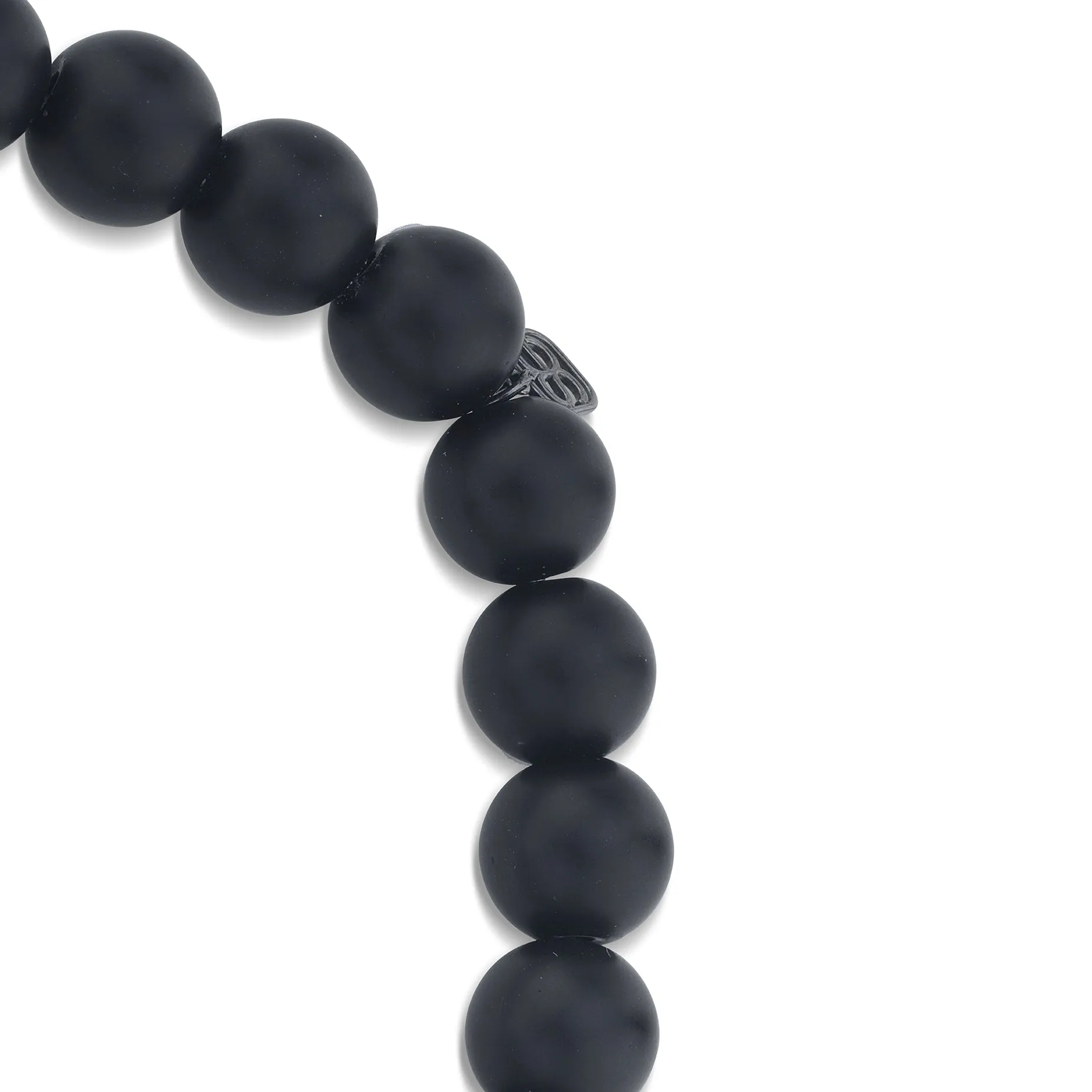 Men's Collection Mini Black Rhodium & Pavé Diamond Skull on Matte Black Onyx sold by Sydney Evan product image thumbnail 4