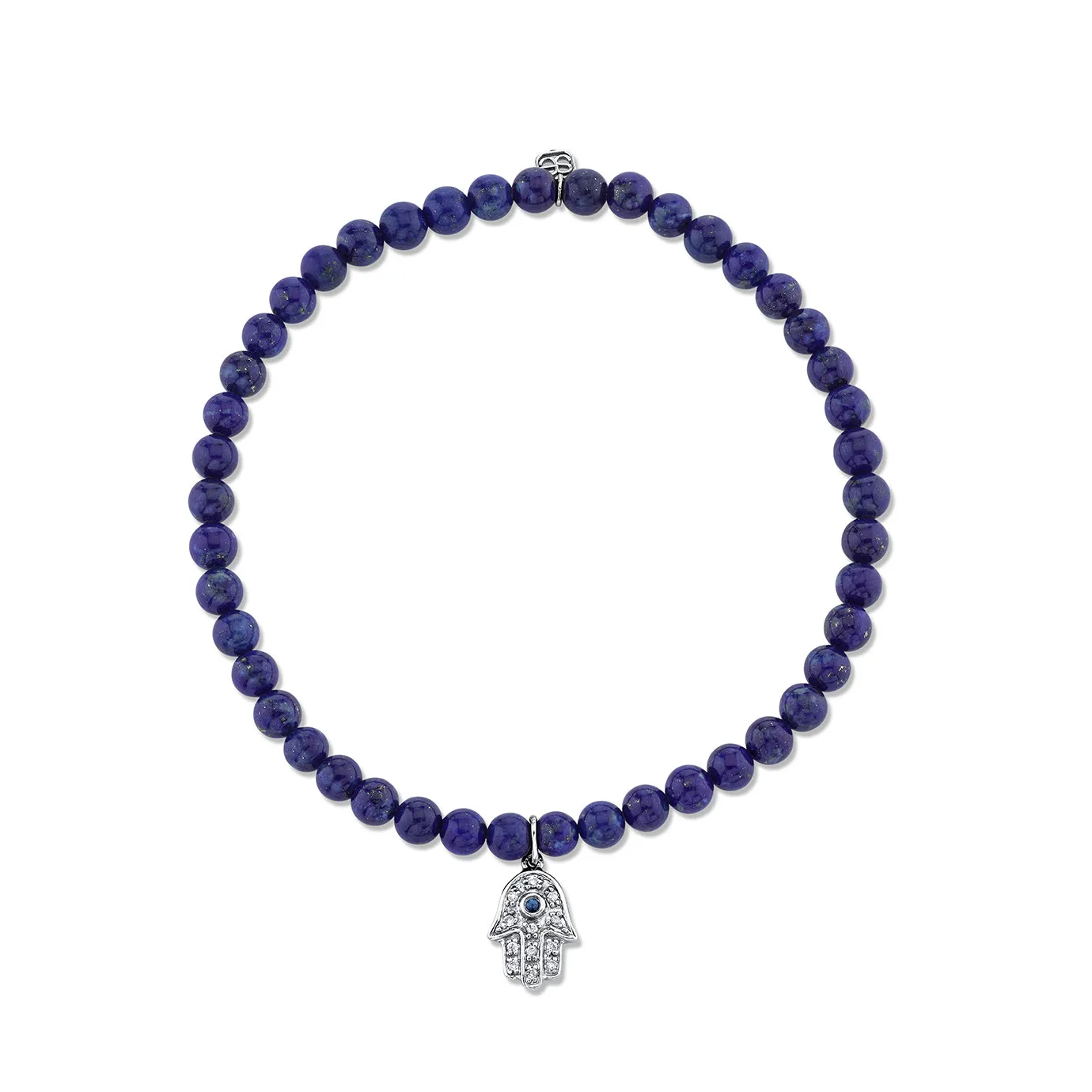 Men's Collection Sapphire & Diamond Hamsa on Lapis sold by Sydney Evan product image thumbnail 2