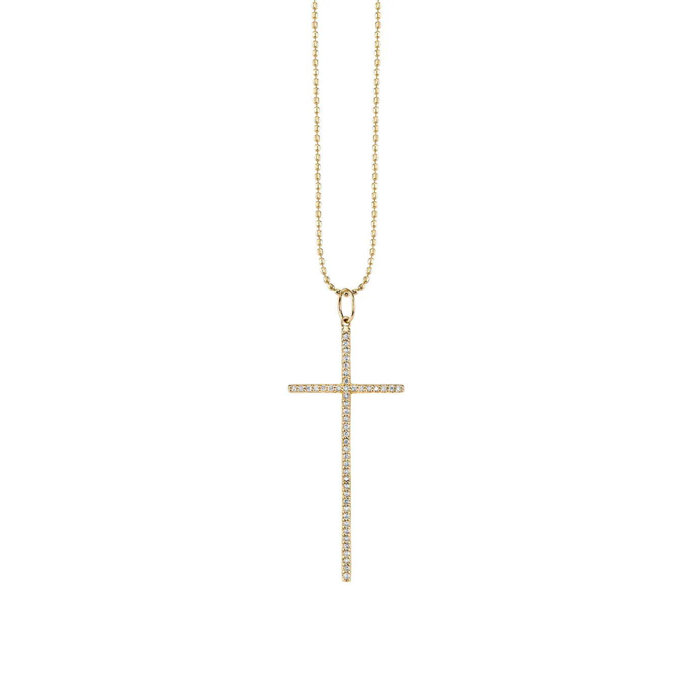 Gold & Diamond Large Cross Charm sold by Sydney Evan
