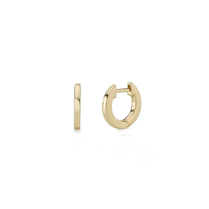 Pure Gold Small Huggie Hoops sold by Sydney Evan