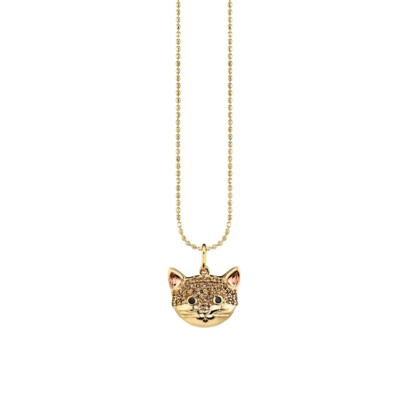 Gold & Diamond Cat Charm sold by Sydney Evan product image thumbnail 4