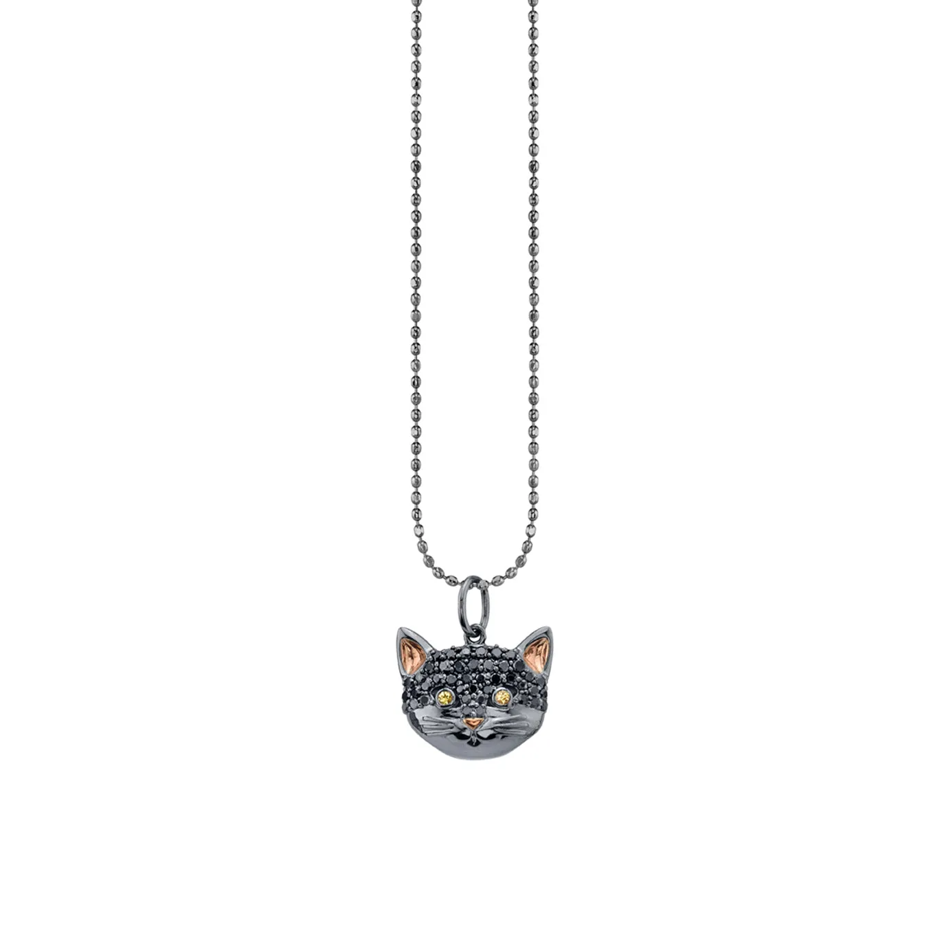 Gold & Diamond Cat Charm sold by Sydney Evan product image thumbnail 3