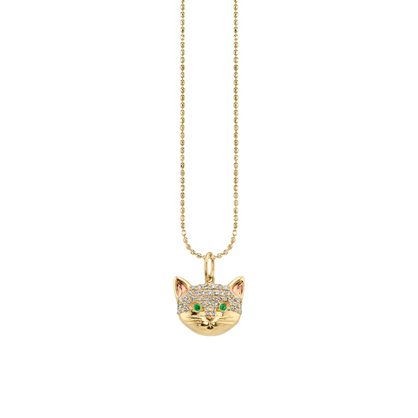 Gold & Diamond Cat Charm sold by Sydney Evan product image thumbnail 5