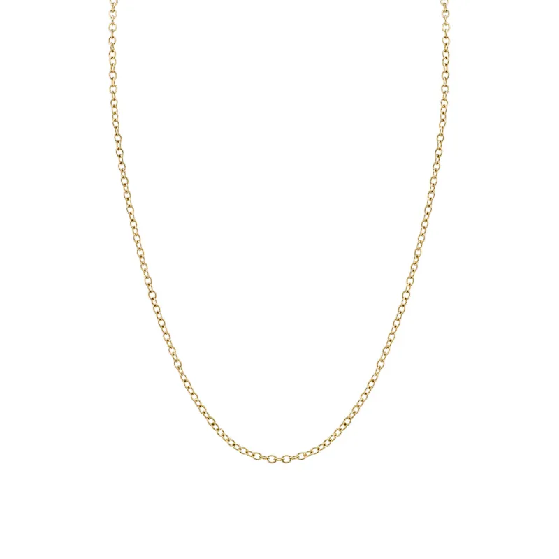 14k Gold Tiny Oval Link Chain made by Sydney Evan