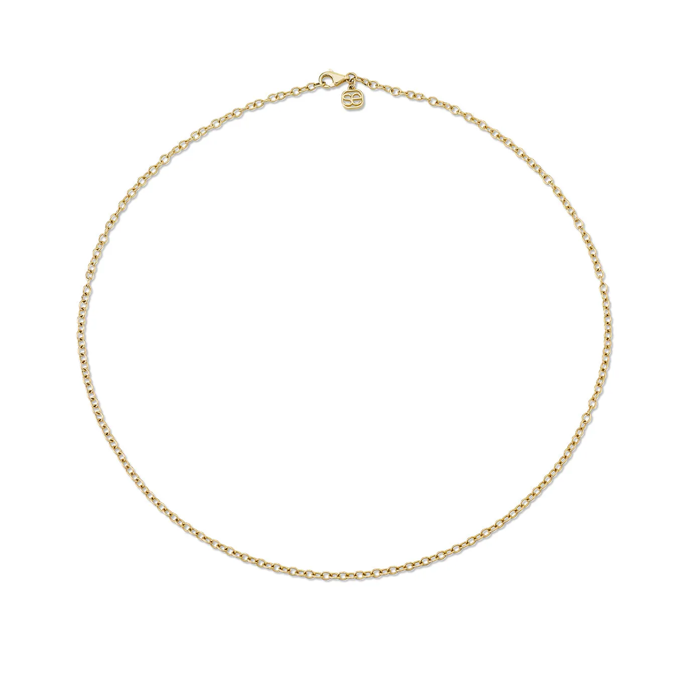14k Gold Tiny Oval Link Chain sold by Sydney Evan product image thumbnail 3