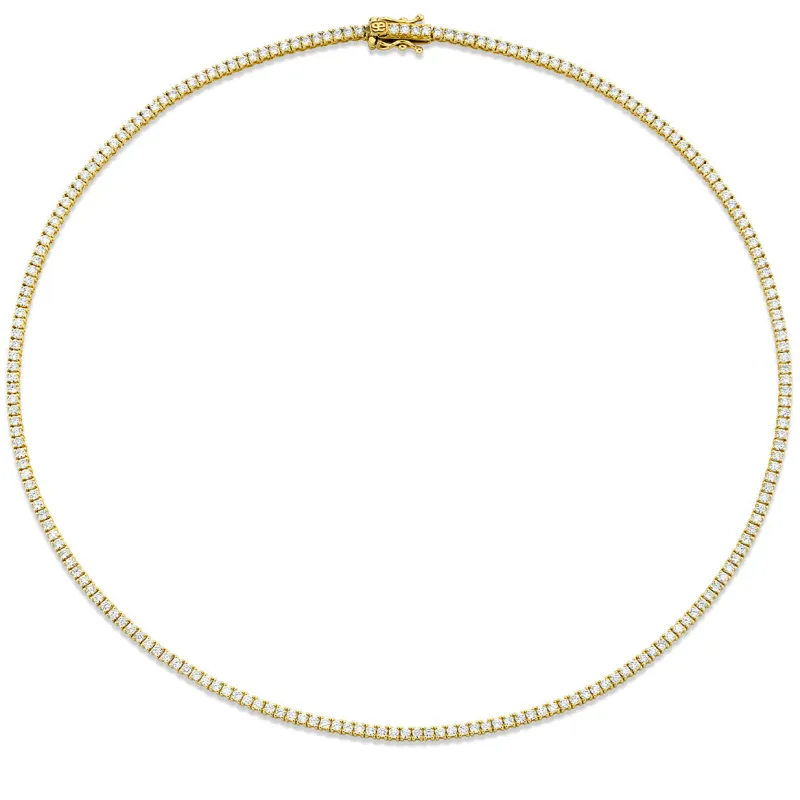 Gold & Diamond Tennis Necklace made by Sydney Evan