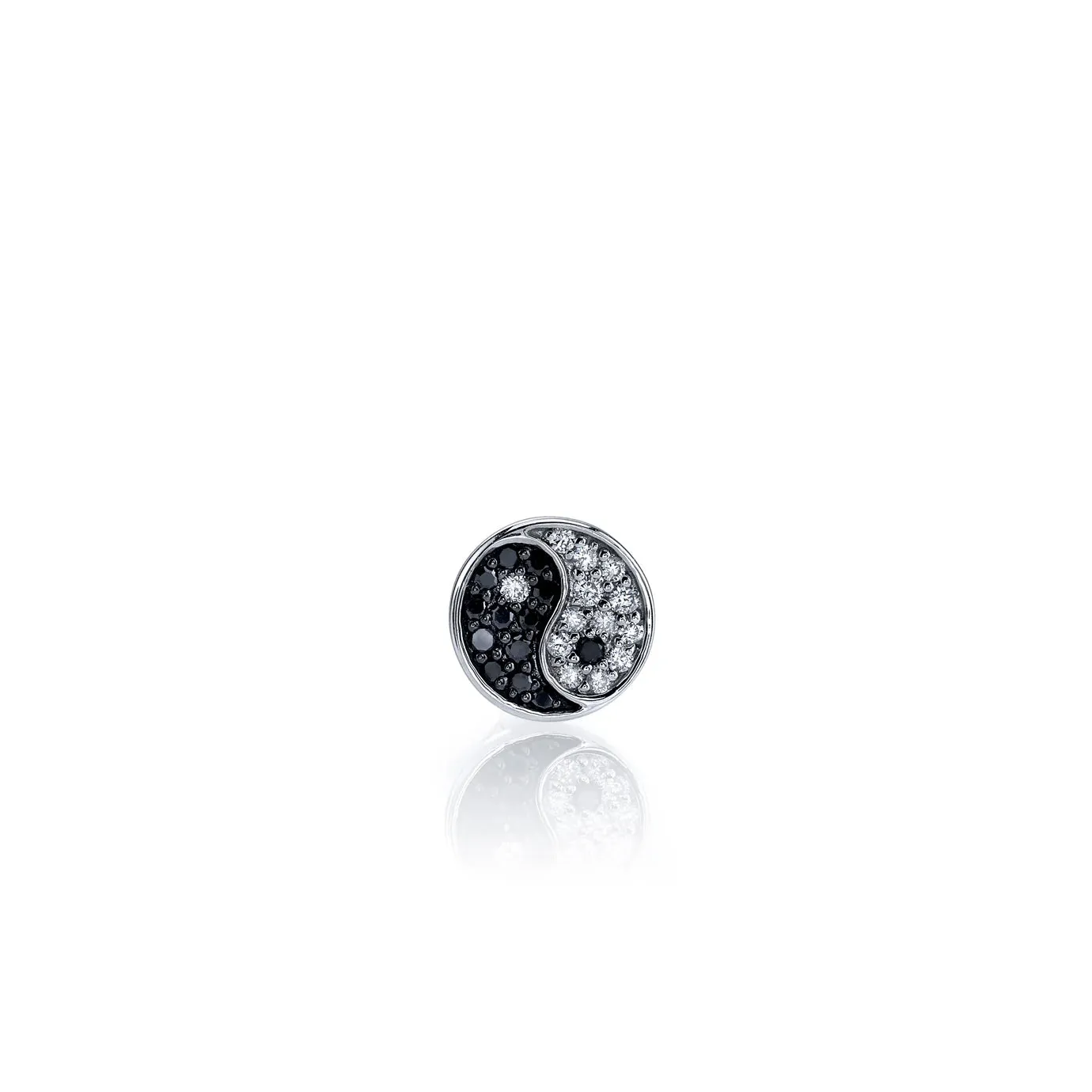 Gold & Diamond Yin Yang Stud sold by Sydney Evan product image thumbnail 3