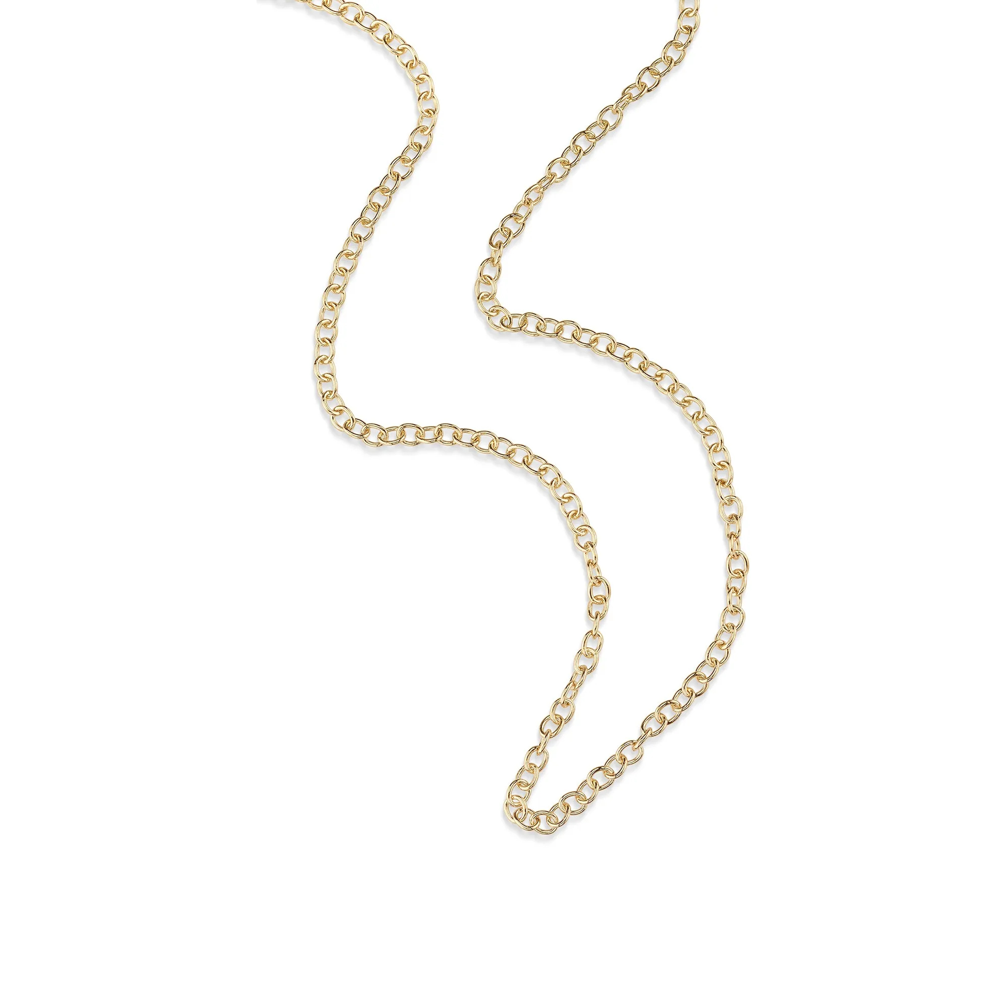 14k Gold Small Oval Link Chain sold by Sydney Evan product image thumbnail 3