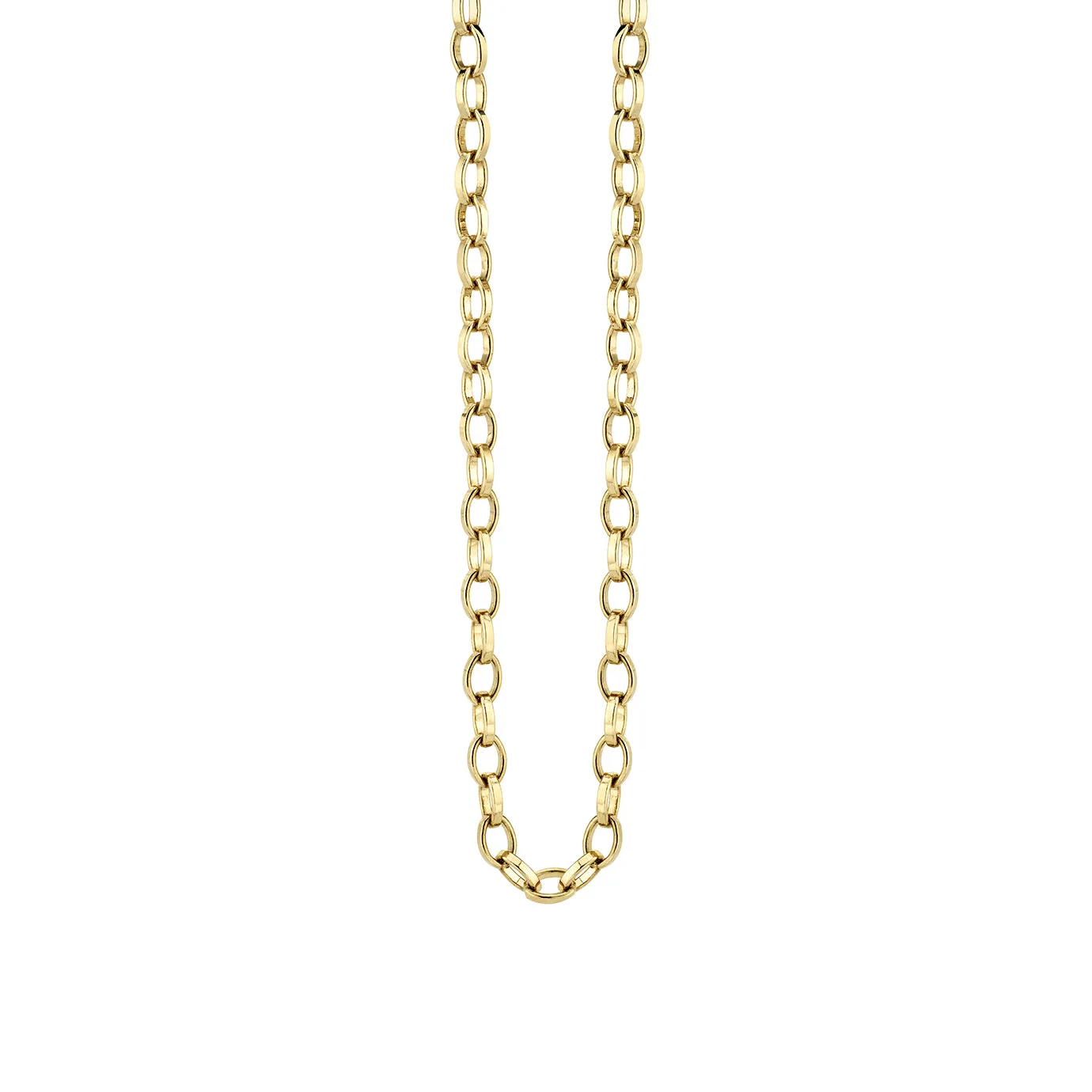 14k Gold Flat Oval Link Chain sold by Sydney Evan