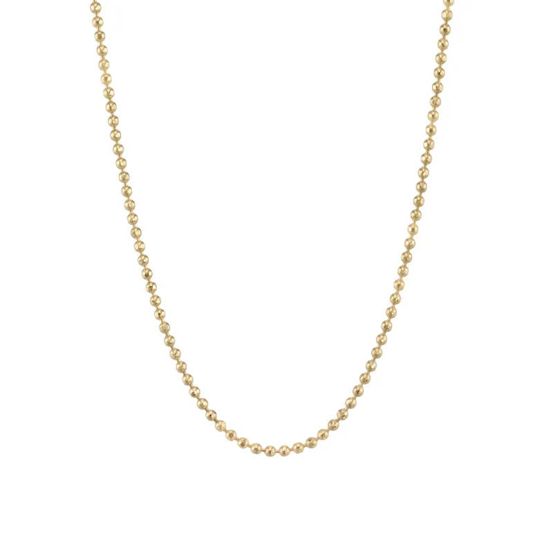 14k Gold Heavy Ball Chain made by Sydney Evan