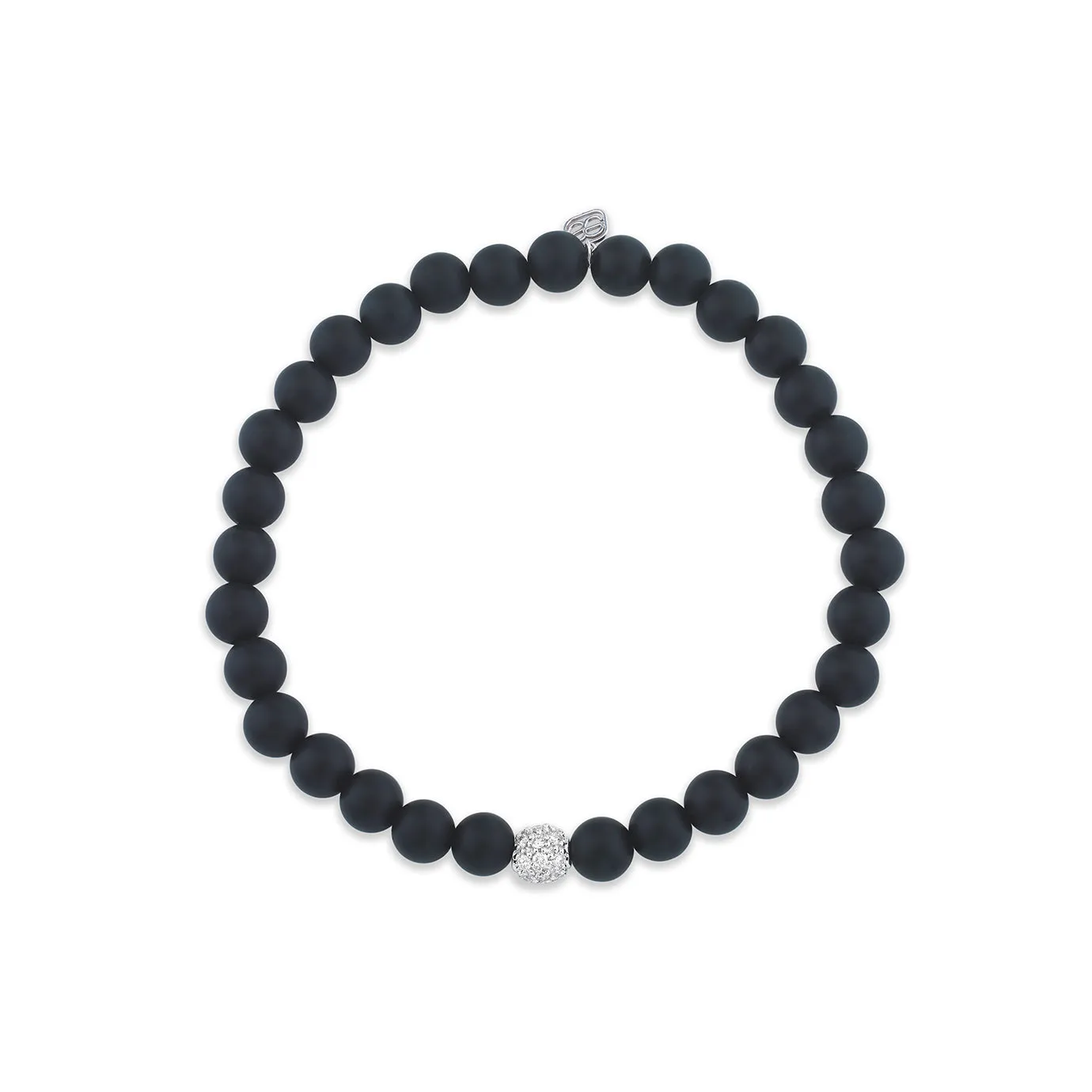 Men's Collection Gold & Diamond Ball on Black Matte Onyx sold by Sydney Evan product image thumbnail 2