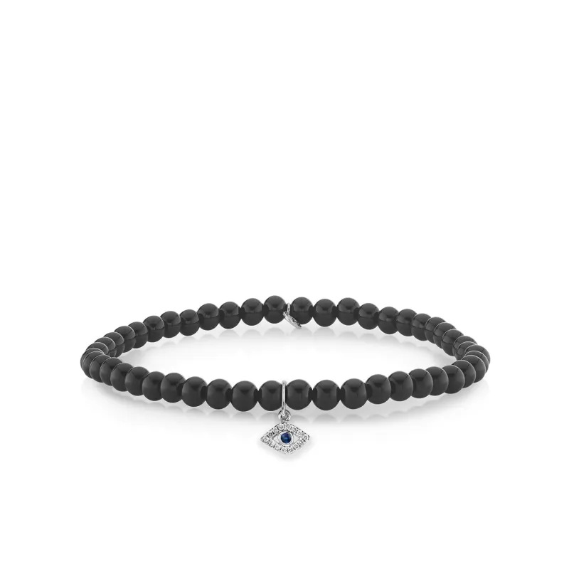 Men's Collection Gold & Diamond Eye on Onyx made by Sydney Evan