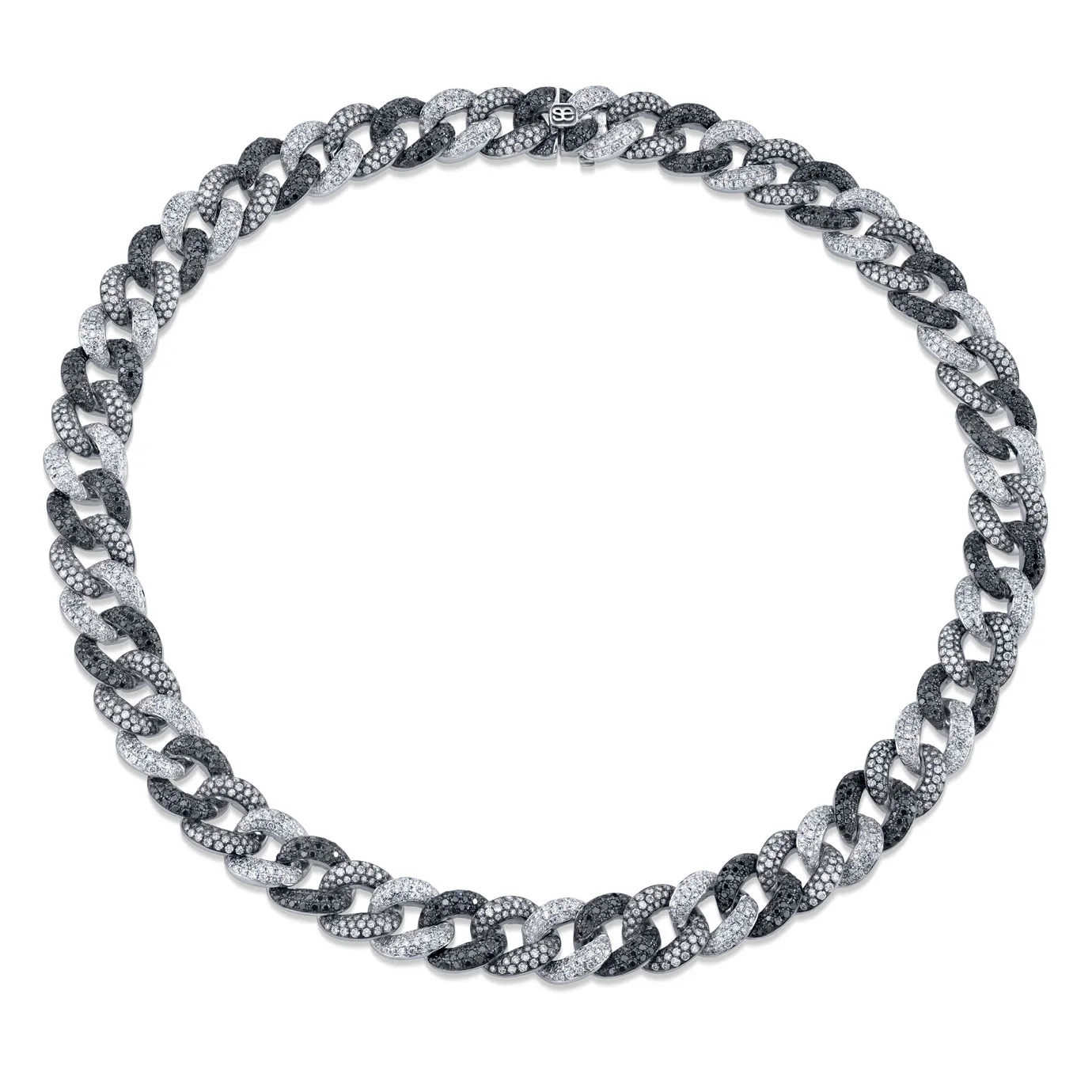 Two-Tone Gold & Diamond Link Necklace sold by Sydney Evan product image thumbnail 2