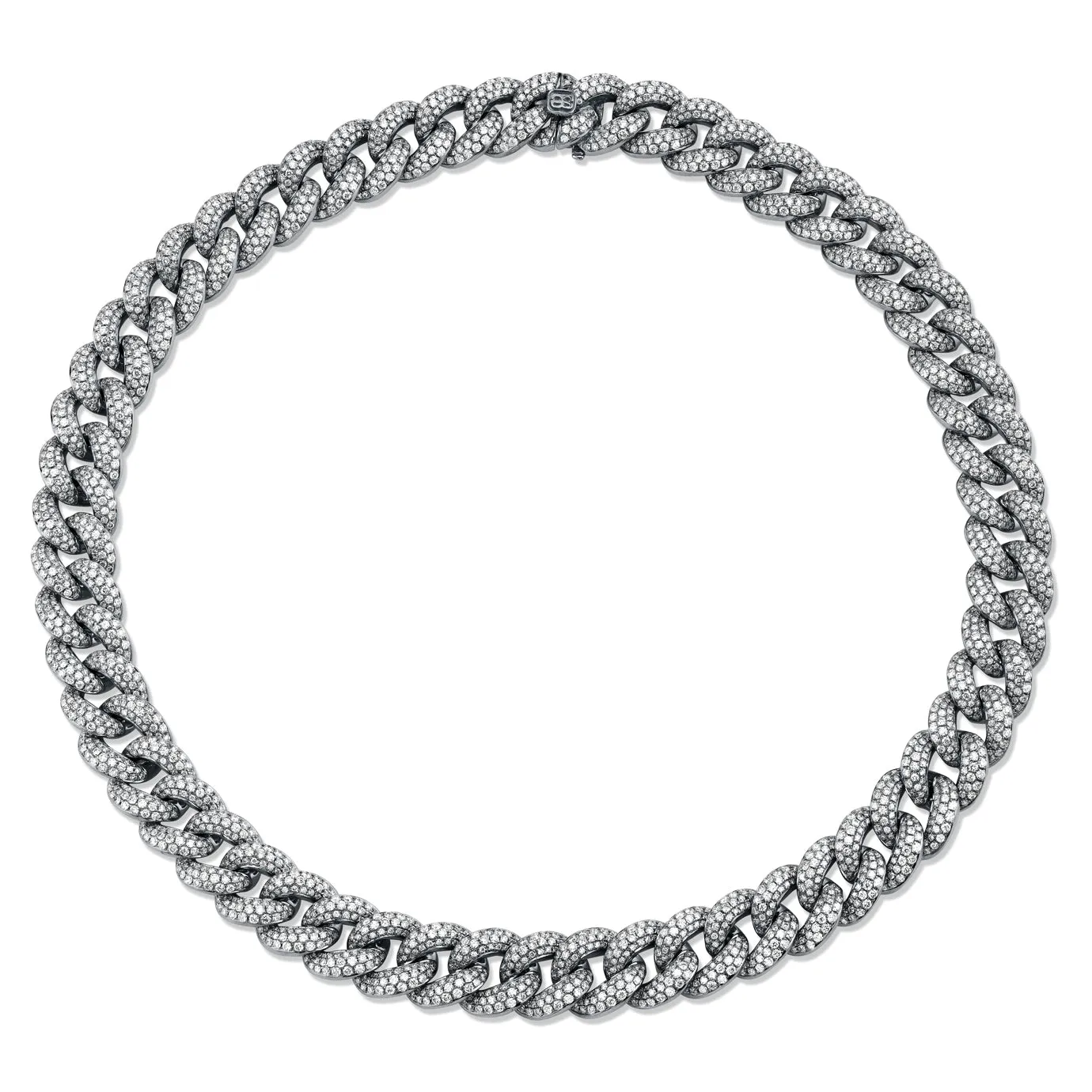 Gold & Diamond Link Necklace sold by Sydney Evan product image thumbnail 4