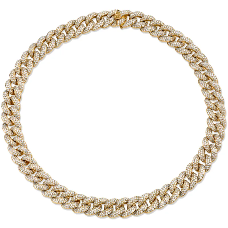 Gold & Diamond Link Necklace made by Sydney Evan