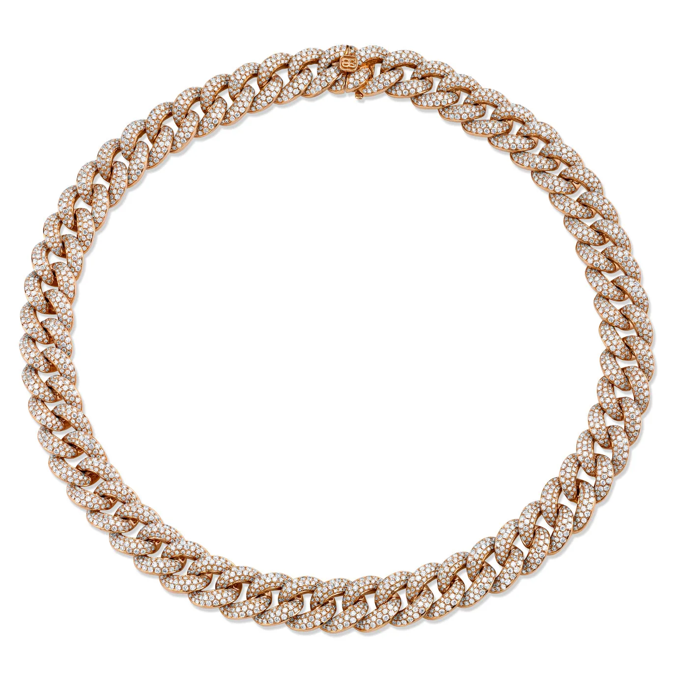 Gold & Diamond Link Necklace sold by Sydney Evan product image thumbnail 2