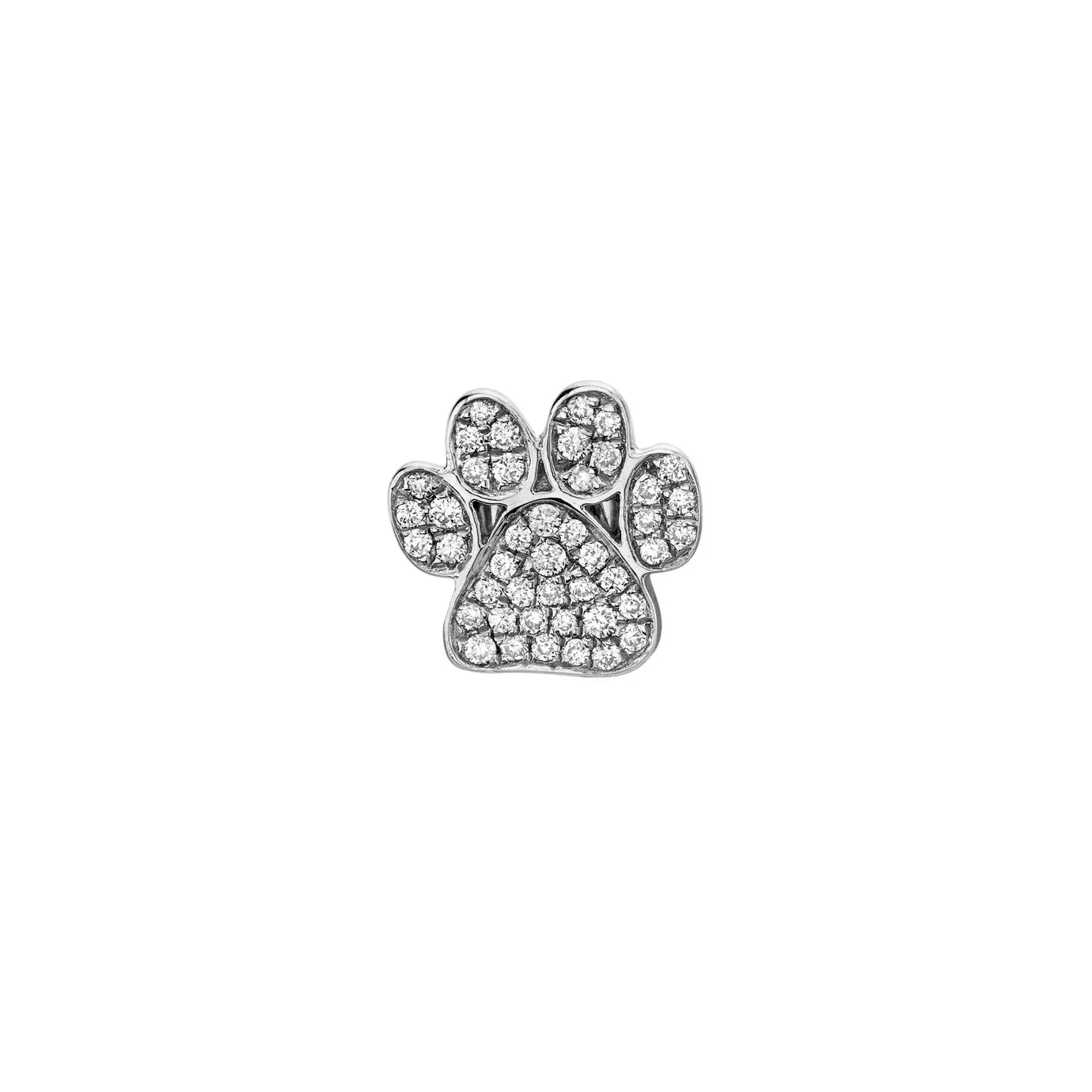 Gold & Diamond Paw Stud sold by Sydney Evan product image thumbnail 5