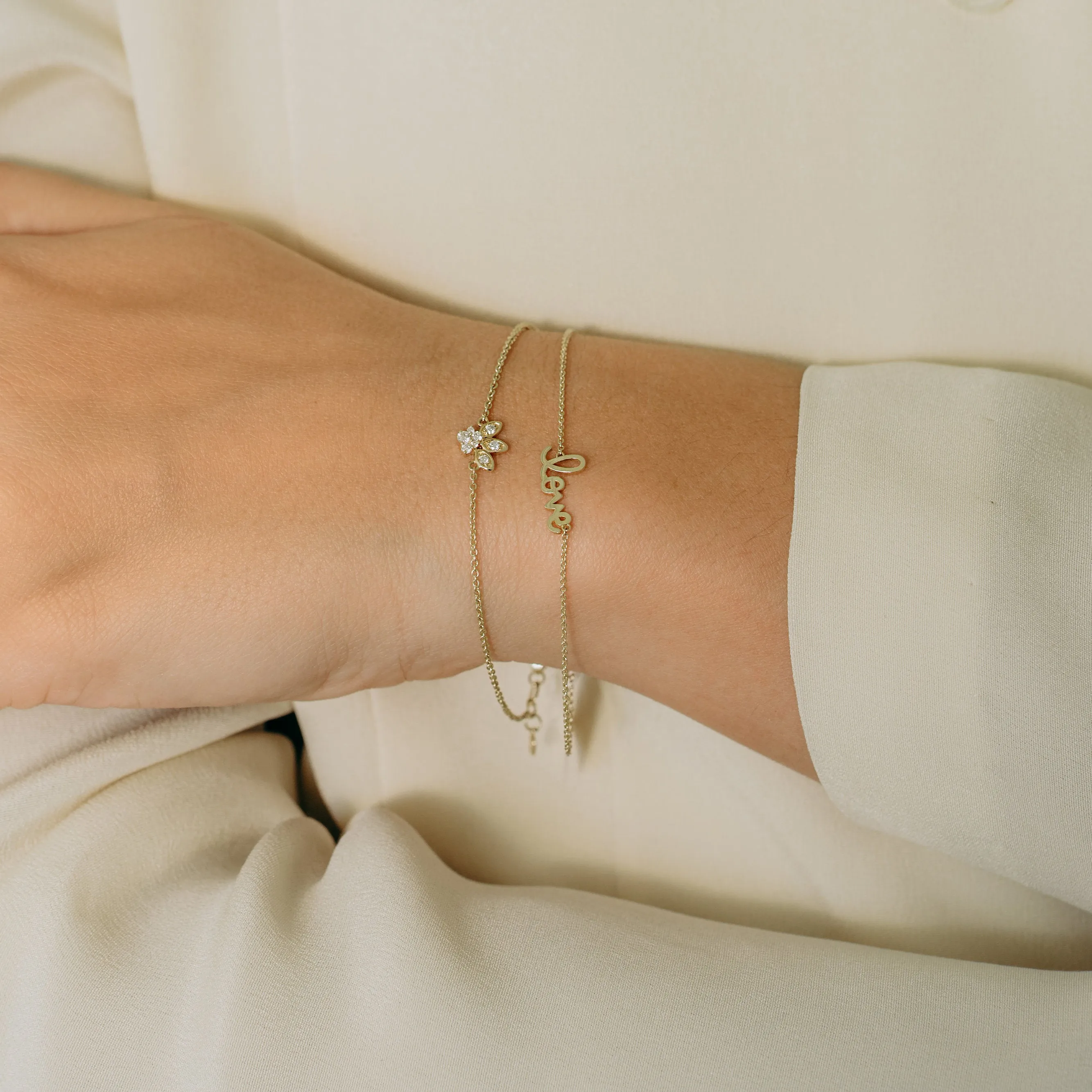 Pure Gold Small Love Bracelet sold by Sydney Evan product image thumbnail 2