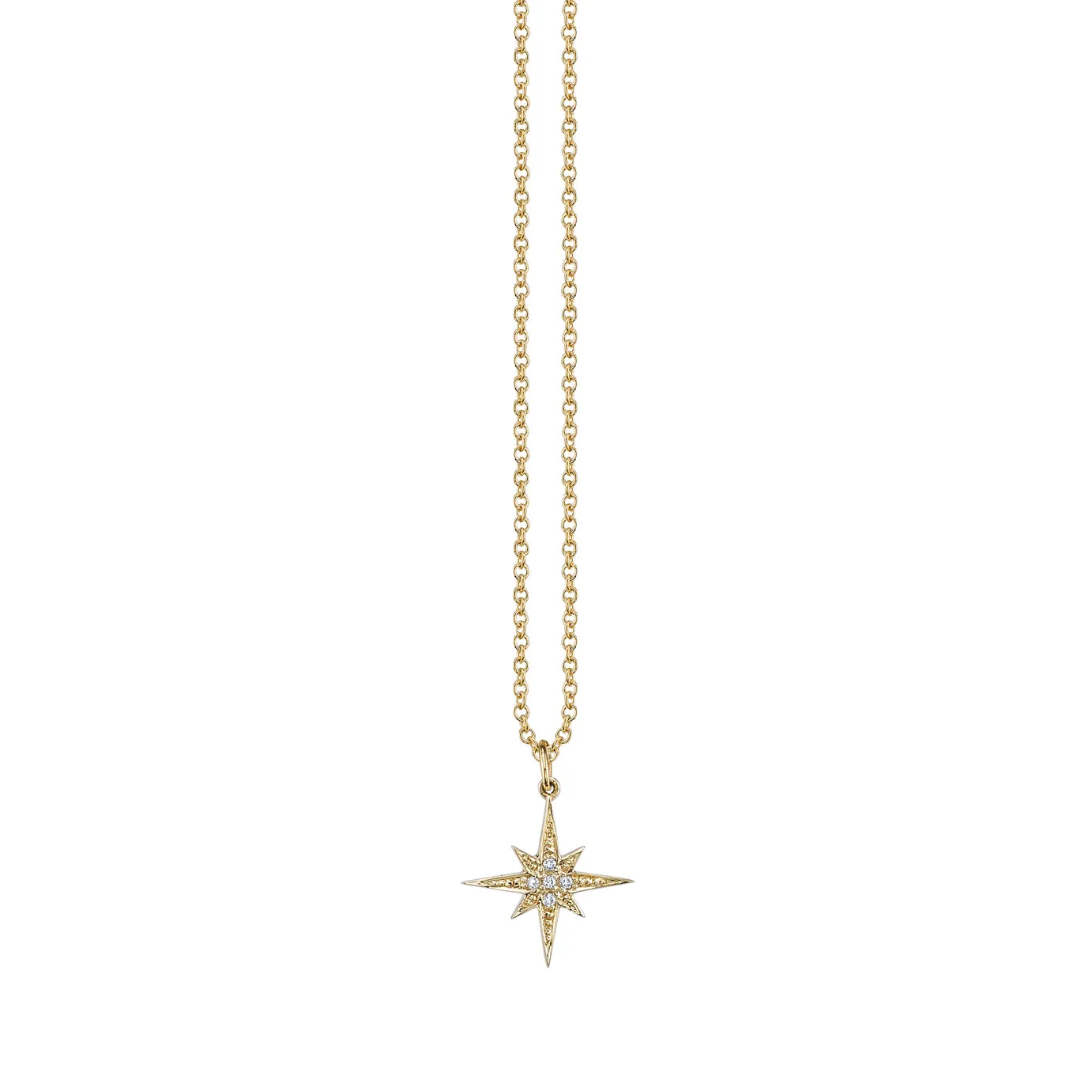Gold & Diamond Small Starburst Charm sold by Sydney Evan