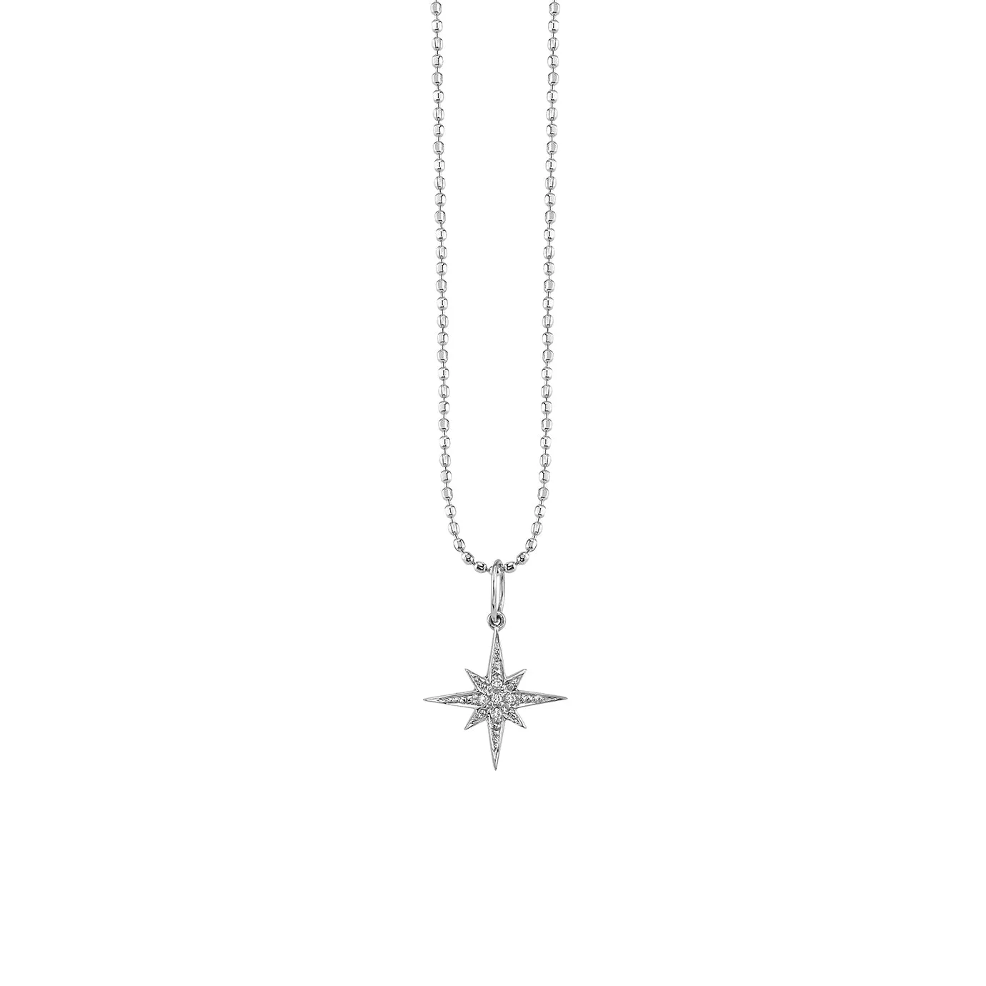Gold & Diamond Small Starburst Charm sold by Sydney Evan product image thumbnail 3