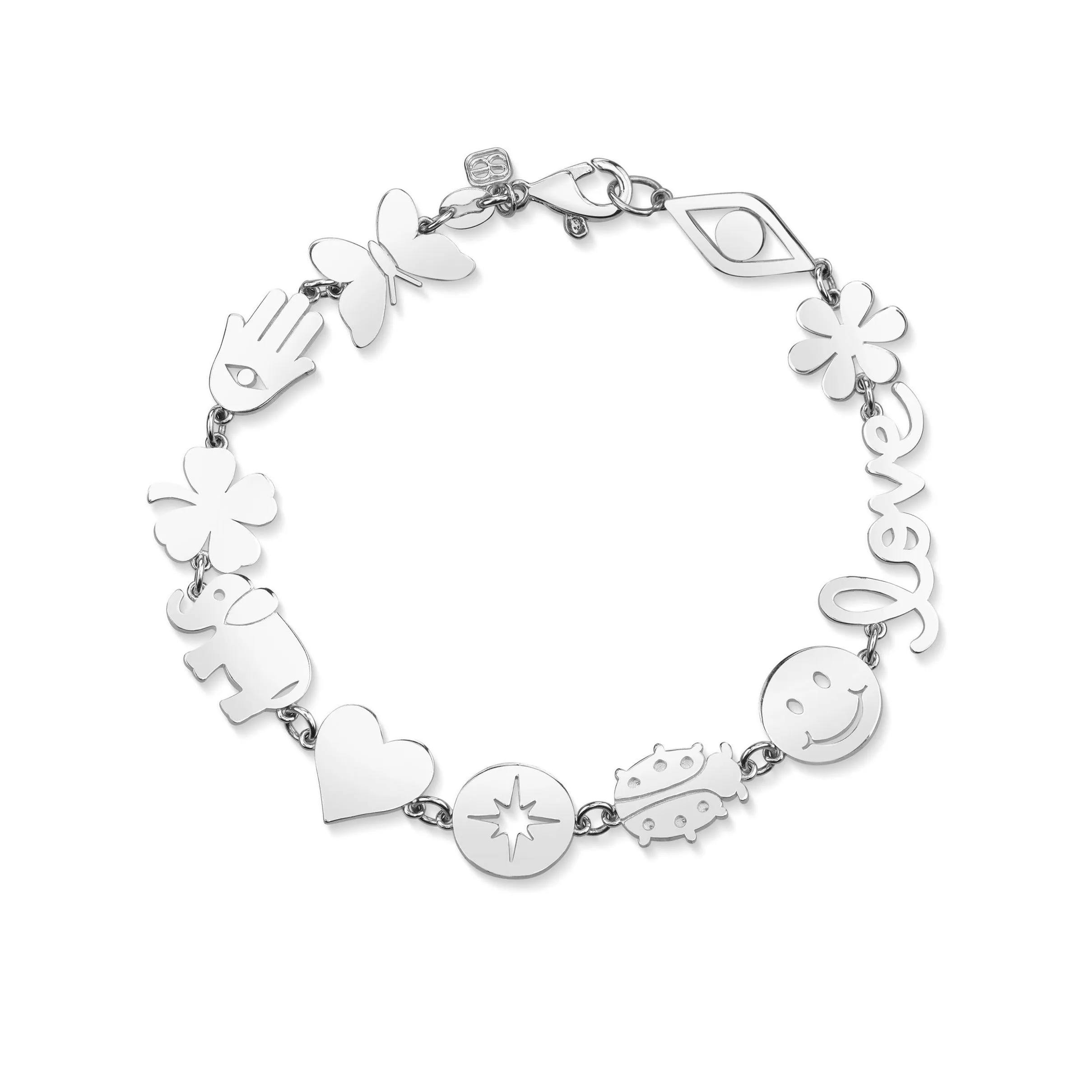 Gold Multi-Icon Pure Bracelet sold by Sydney Evan product image thumbnail 3