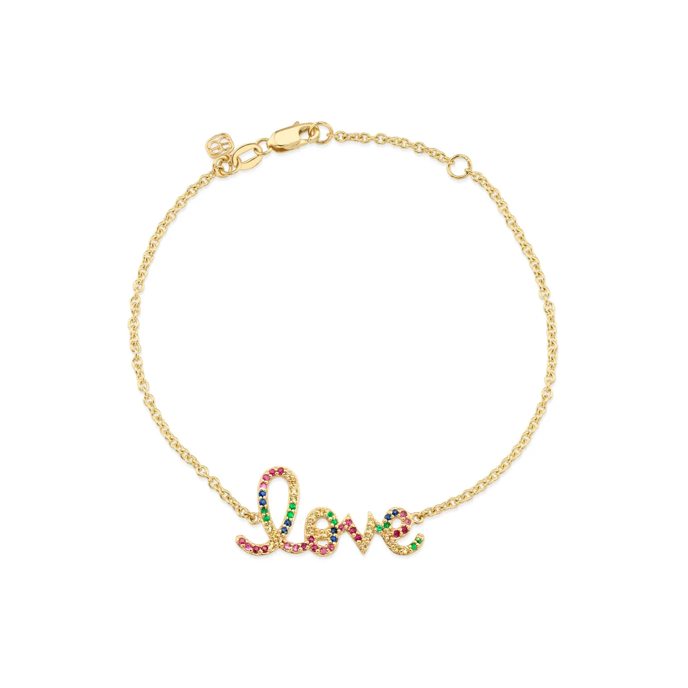 Gold & Rainbow Medium Love Bracelet sold by Sydney Evan