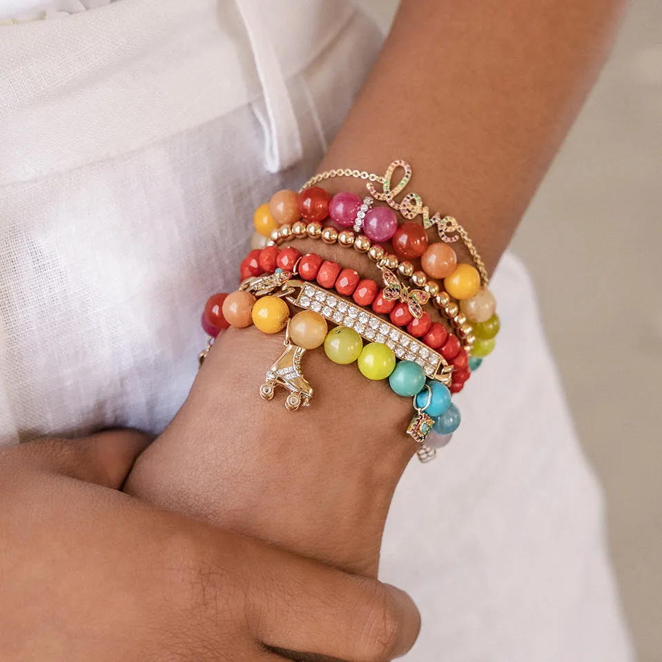 Gold & Rainbow Medium Love Bracelet sold by Sydney Evan product image thumbnail 2