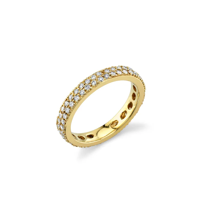 Gold & Diamond Medium Eternity Ring made by Sydney Evan