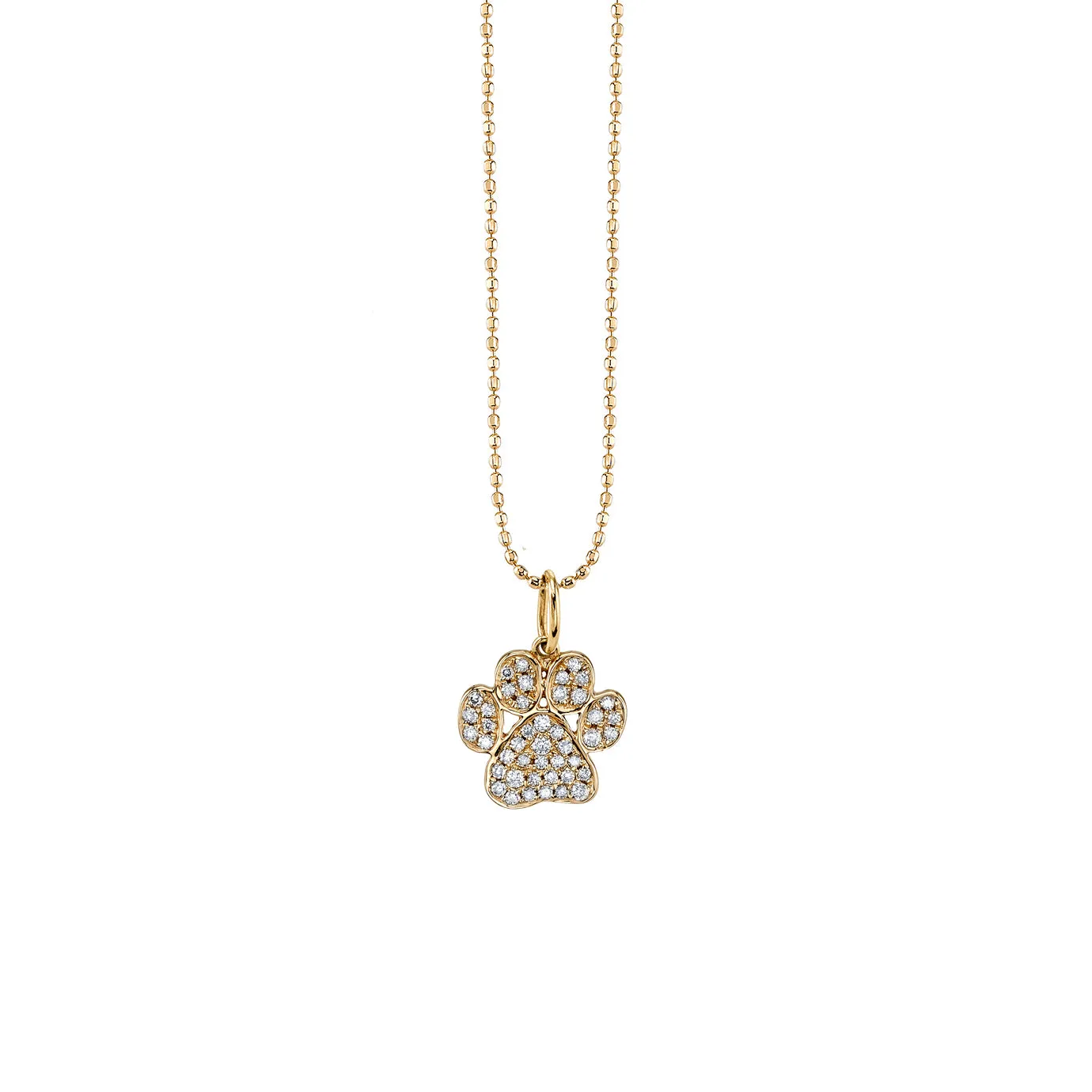 Gold & Diamond Paw Print Charm sold by Sydney Evan