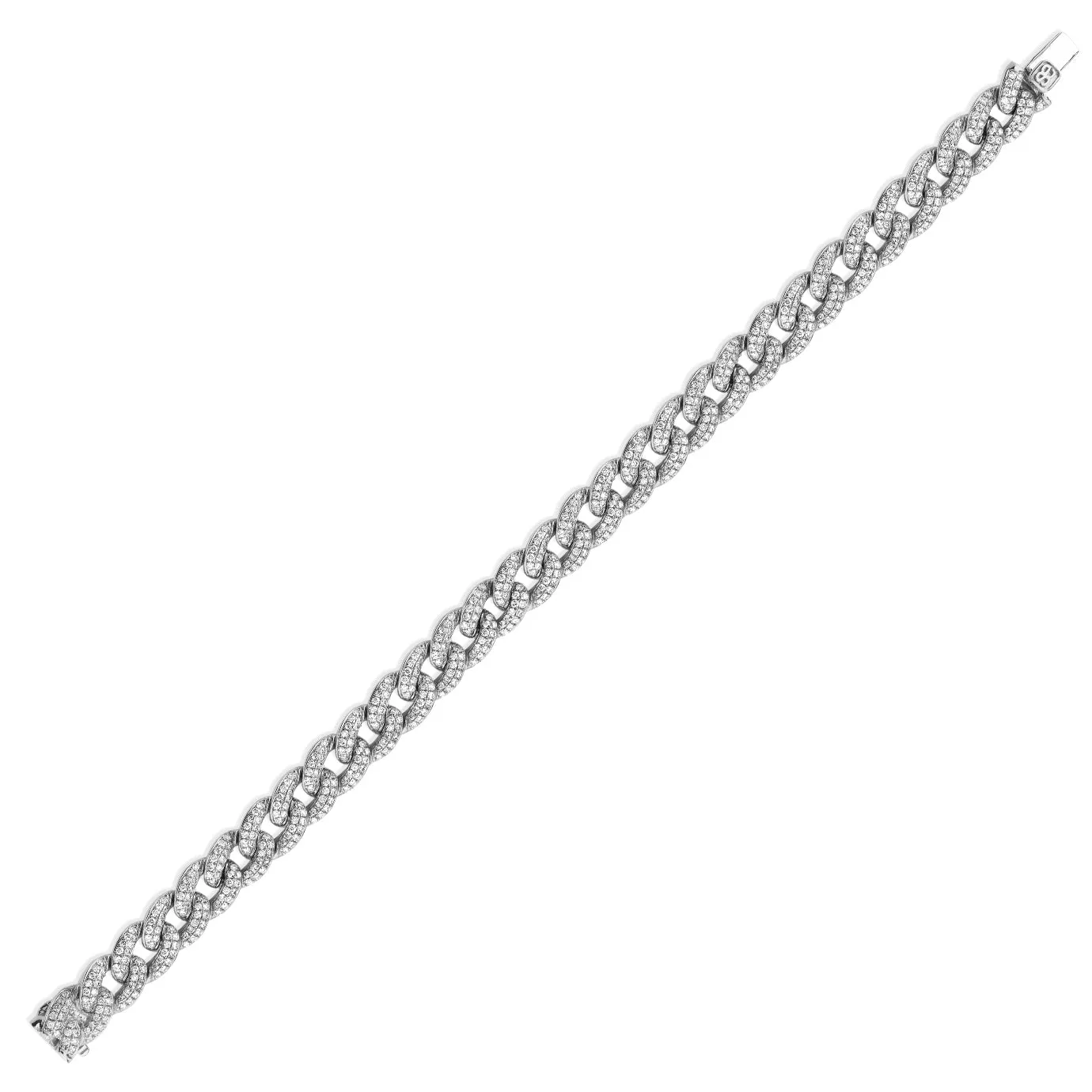 Gold & Diamond Small Link Bracelet sold by Sydney Evan product image thumbnail 3