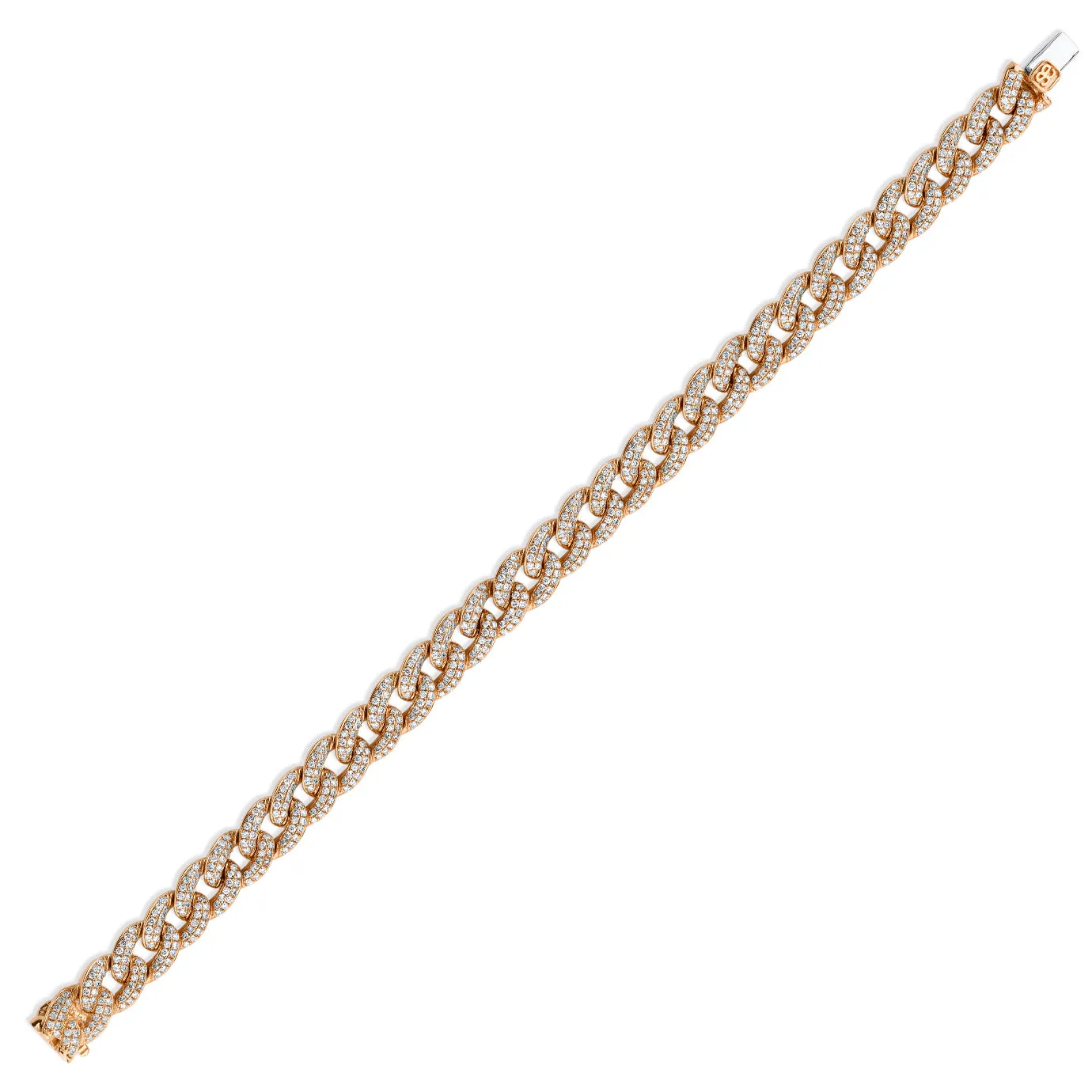 Gold & Diamond Small Link Bracelet sold by Sydney Evan product image thumbnail 4