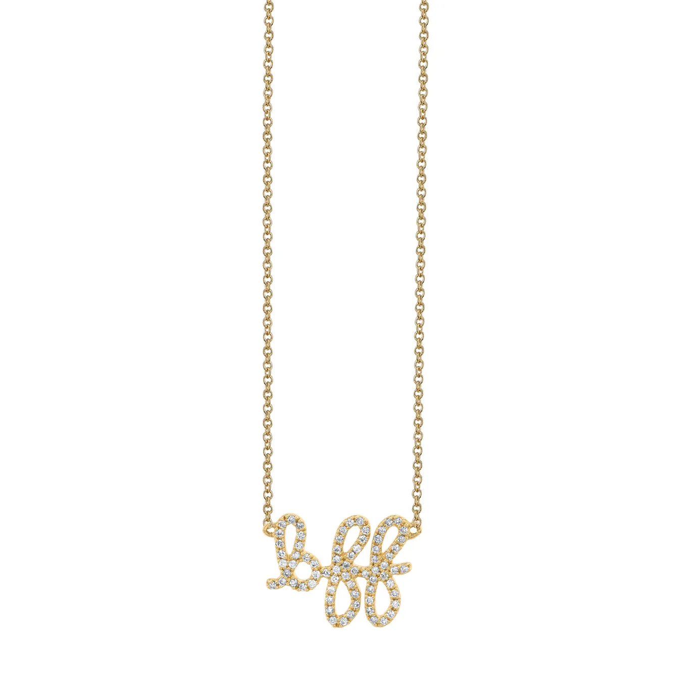 Gold & Diamond BFF Necklace sold by Sydney Evan