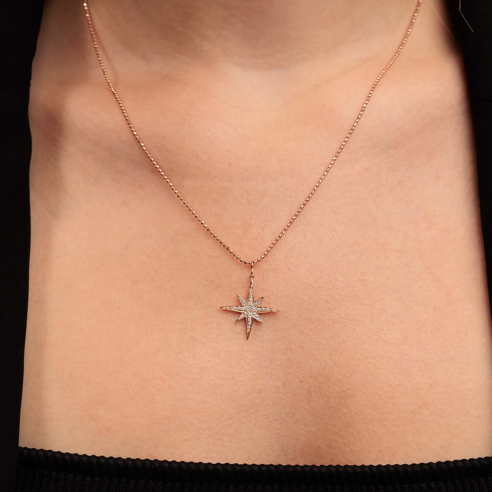 Gold & Diamond Medium Starburst Charm sold by Sydney Evan product image thumbnail 2