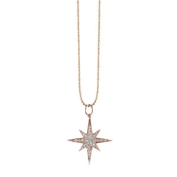 Gold & Diamond Medium Starburst Charm sold by Sydney Evan product image thumbnail 4