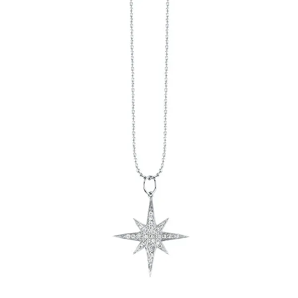 Gold & Diamond Medium Starburst Charm sold by Sydney Evan product image thumbnail 3