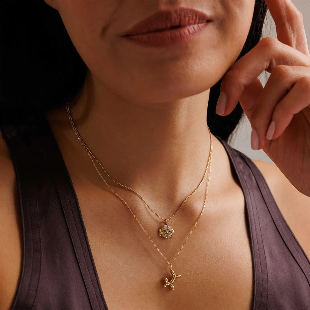 Gold Balloon Dog Charm sold by Sydney Evan product image thumbnail 2