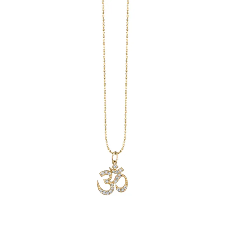 Gold & Diamond Om Charm made by Sydney Evan
