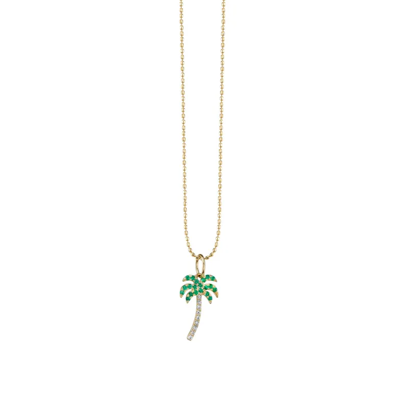 Gold & Diamond Palm Tree Charm made by Sydney Evan