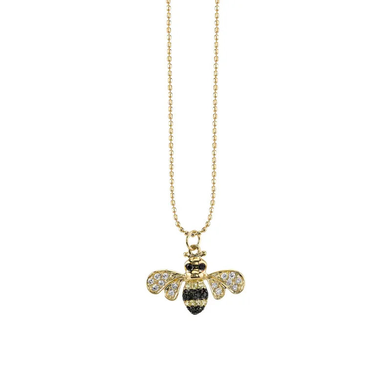 Gold & Diamond Bee Charm made by Sydney Evan