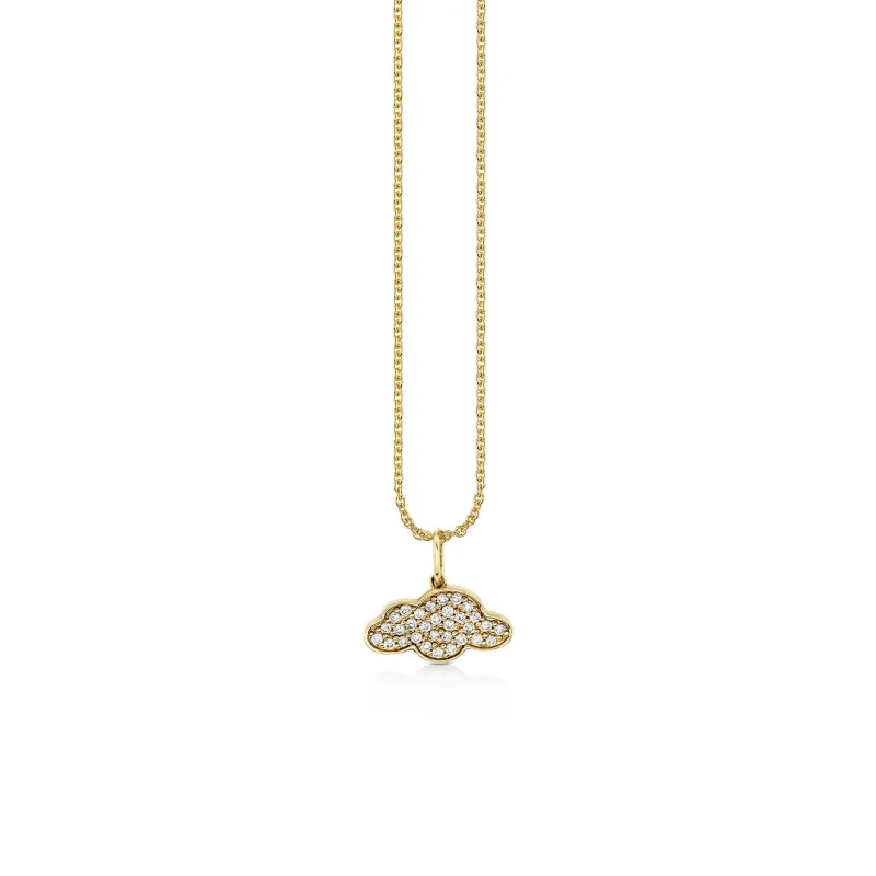 Gold & Diamond Pave Cloud Charm made by Sydney Evan
