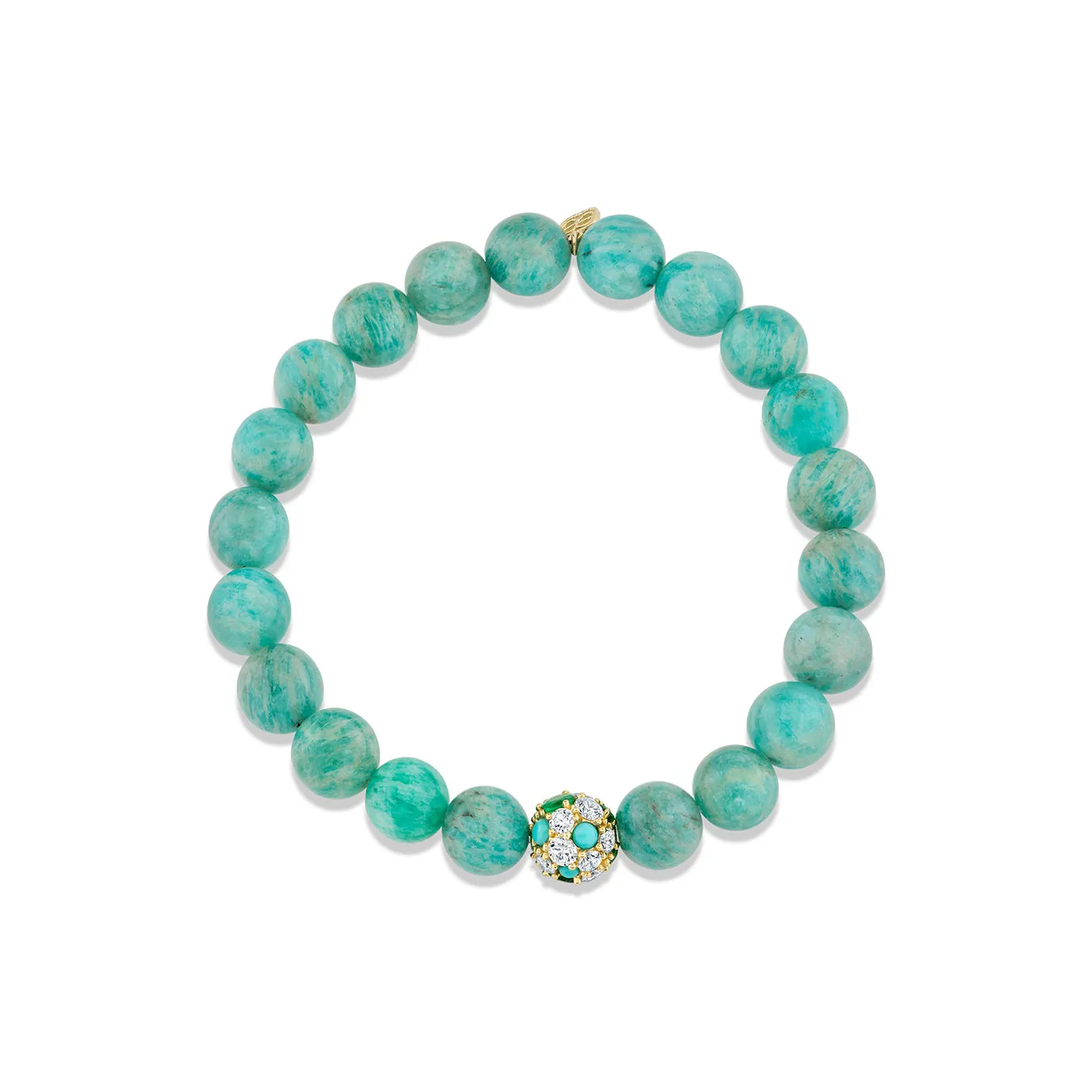 Gold & Diamond Cocktail Ball on Turquoise sold by Sydney Evan product image thumbnail 2