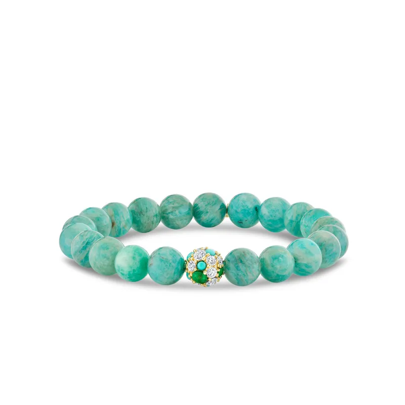 Gold & Diamond Cocktail Ball on Turquoise made by Sydney Evan