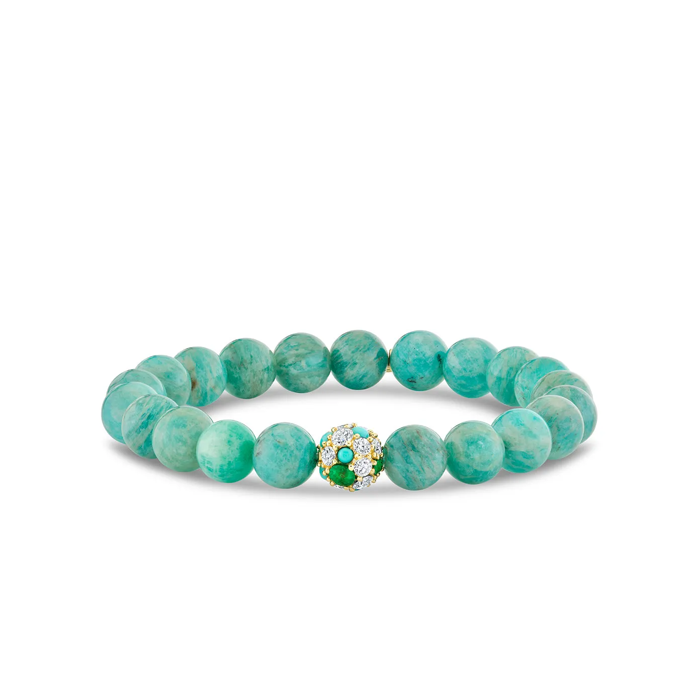 Gold & Diamond Cocktail Ball on Turquoise sold by Sydney Evan