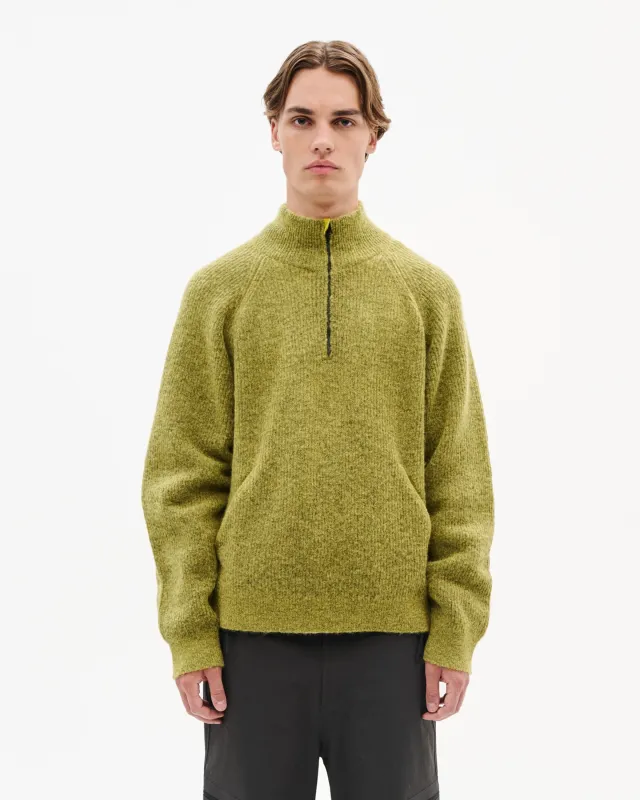 ESSENCE MOHAIR MIXED KNIT TOP made by Hiking Patrol