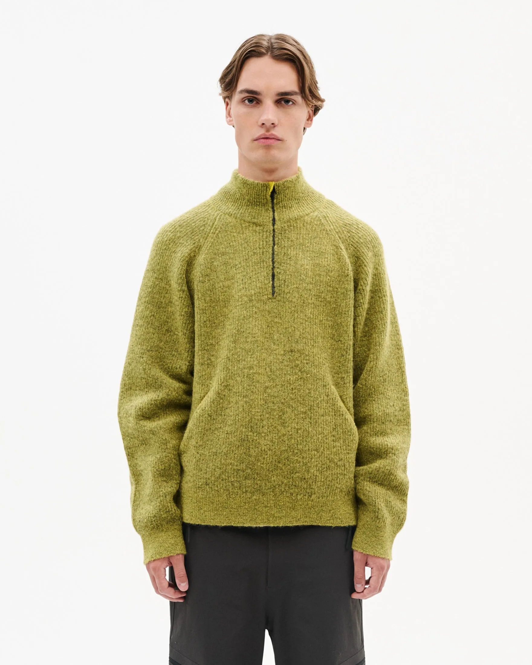 ESSENCE MOHAIR MIXED KNIT TOP sold by Hiking Patrol
